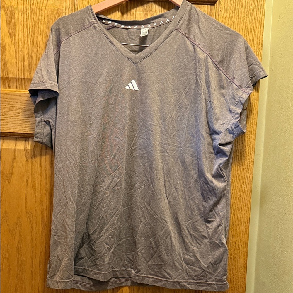 Adidas Men's Short Sleeve Gray Tee